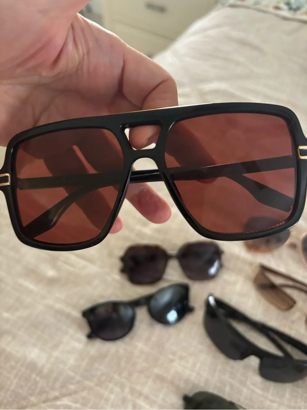Ten pair unisex known designer sunglasses no cases
